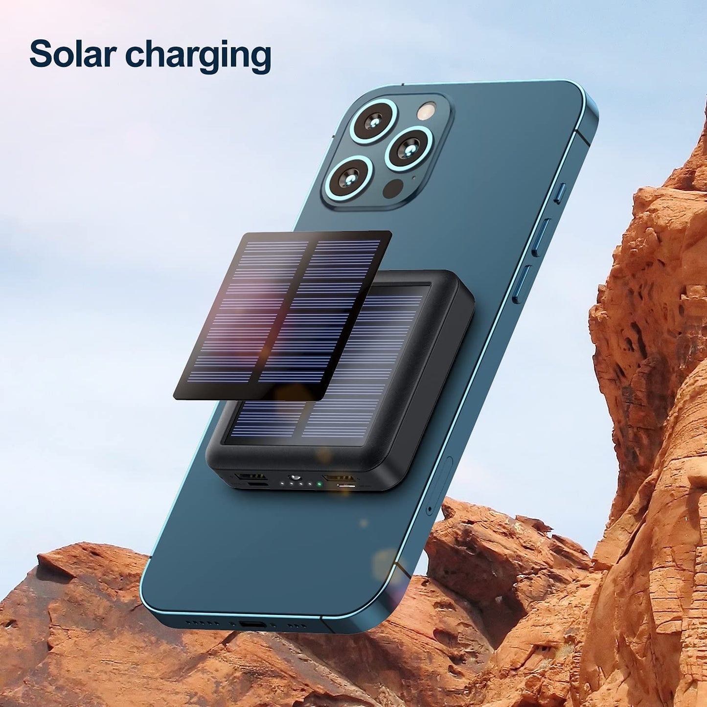 ( Promotion - 49% OFF) Solar Power Bank, BUY 2 FREE SHIPPING🔥🔥