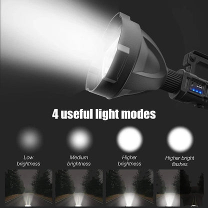 ⏰Promotion 49% OFF - Rechargeable Handheld Spotlight Flashlight 90000 High Lumens